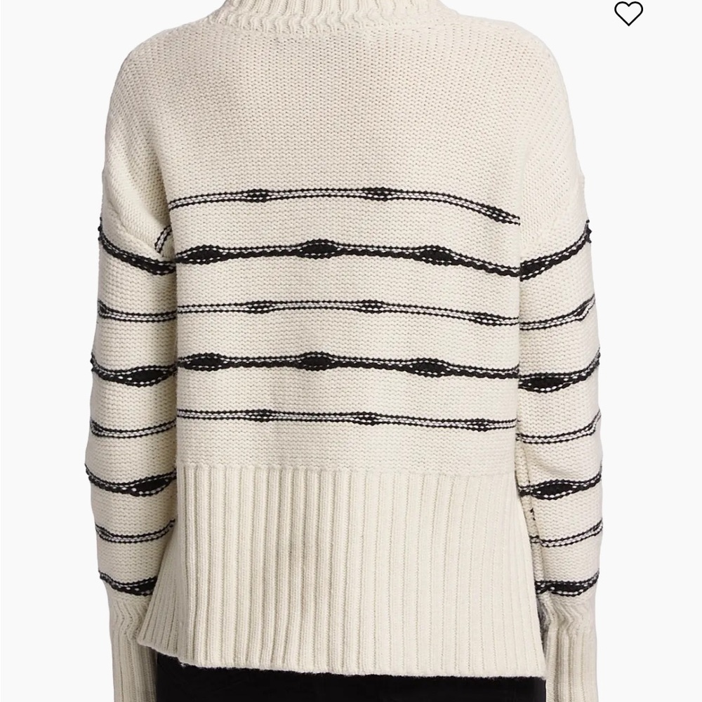 Veronica Beard Viori Wool-Blend Striped Sweater - Picture 8 of 10